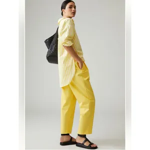 Anthropologie Exquise Barrel-Leg Chino Pants thumbnail 4