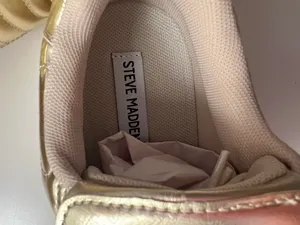 Steve Madden Madrid Sneakers Gold Metallic thumbnail 5