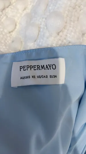 Peppermayo Mini Dress Blue Halter thumbnail 2