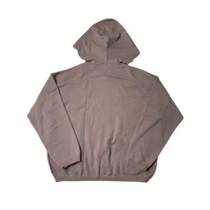Pink Lily Chocolate Brown Acid Wash Oversized V Neck Hoodie Small thumbnail 6