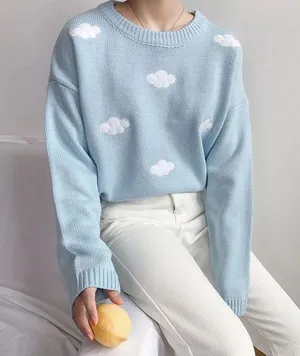 Cloud Sweater Blue thumbnail 1