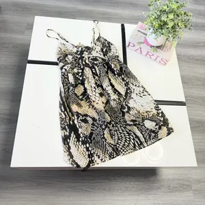 🖤 ZARA Woman Snakeskin Print Mini Dress Tie Back Adjustable Straps Sz XS🖤 thumbnail 18