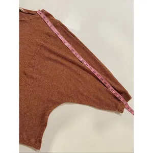 Peach Love California Rust Knit Oversized Sweater Women’s Made in USA thumbnail 7