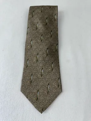 Bill Blass Tie Black Label Abstract Silk Vintage Green Art Deco Design Office thumbnail 3
