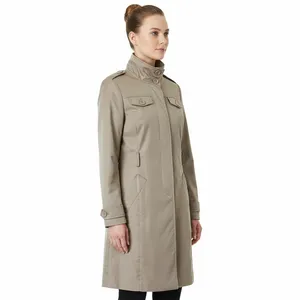 Kenneth Cole Reaction Beige Lined Trench Coat, M thumbnail 6