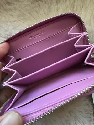 NWT Coach Quilted Pillow Essential Small Zip Around Card Case CM505 Fuchsia thumbnail 5