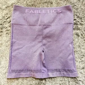 Fabletics Sync Seamless High Waisted Shorts Women's Small Purple thumbnail 7
