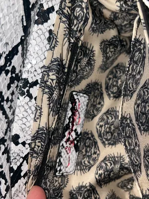 Ed Hardy Handbag Grey Snakeskin Charms Detachable cross body Strap purse NWT thumbnail 9
