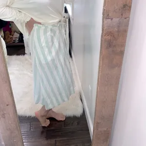 A new day mint striped boho skirt linen blend size xsmall thumbnail 5