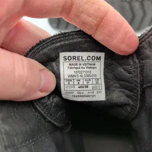 Sorel Cate Lace Black‎ Leather Waterproof Combat Boots NL3385-010 Womens 6 thumbnail 8