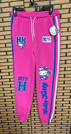 Hello Kitty Pink And‎ Blue Jogger Sweat Pants Size XS thumbnail 1