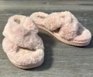Koolaburra by Ugg Pink Faux Fur Slide Sandal Slippers thumbnail 2