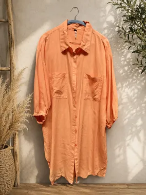 Young Fabulous and Broke Sailboat Linen Shirt Dress Sz M thumbnail 4