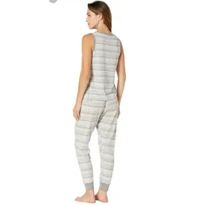 Splendid Women's Tank Top Shirt‎ and Jogger Pant Pajama Set Size Medium Striped thumbnail 2