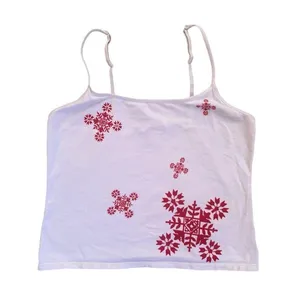 Vintage Victorias Secret Y2K Tank Top Size Large Snowflake thumbnail 3