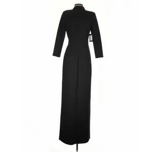 Marciano Black Choker Neck Belted Maxi Dress Small Dark Feminine Quiet Luxury thumbnail 7