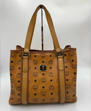 MCM VISETOS SHOPPER COGNAC MEDIUM thumbnail 1