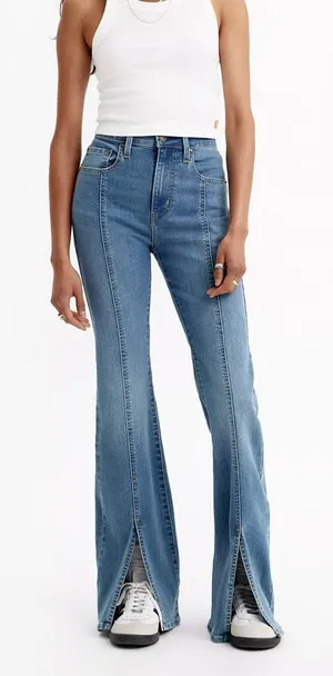 Levi’s 726 High-Rise Flare Split Hem Jeans 32 Everyone's a Winner Medium Wash thumbnail 1