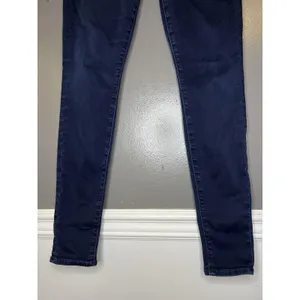 7 For All Mankind Gwenevere Skinny Jeans Womens 28 Dark Wash Blue Stretch Denim thumbnail 3