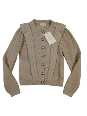 Sézane NWT Rebecca cardigan beige SZS bust 32 thumbnail 2