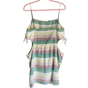aerie Linen Blend Striped Multi Color Women’s Dress Size XL NWT thumbnail 8