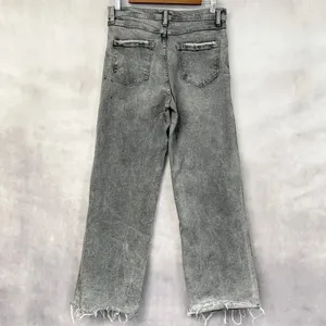Kensie Jeans The Kaya High Rise Wide Leg Womens 8‎ Raw Hem Grunge Street Urban thumbnail 2