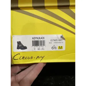 Circus by Sam Edelman Circus NY Aidyn black chain-detail ankle boots Size 6.5 Grunge Goth Lug Sole thumbnail 9