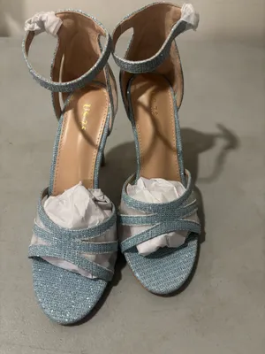 Allegra K Elegant Sparkly Blue Heels – Size 7.5 thumbnail 3