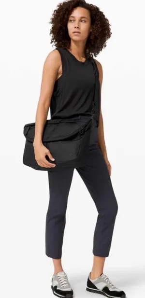 Lululemon All Night Festival Bag Large in Black Vol 10L Athleisure Minimalist thumbnail 1