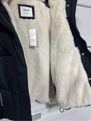 Hollister Women's Faux Fur-lined All-weather Puffer Jacket Black Large Warmest thumbnail 6