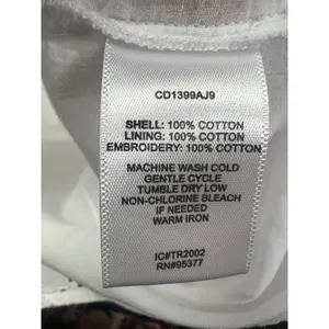 Sanctuary White Eyelet Cotton Puff Sleeve Mini Dress XS thumbnail 5