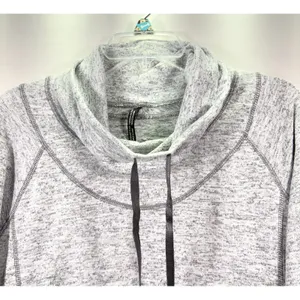 Kuhl Women Mock Neck Lea‎ Pullover Sweatshirt Gray Outdoors Activewear Large thumbnail 8