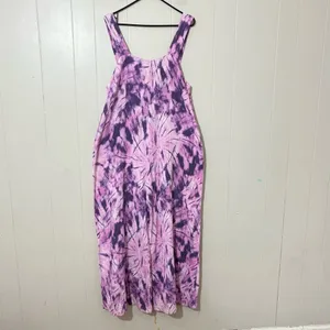 SHOW ME YOUR MUMU Summerland Jumpsuit Size L Purple Tie Dye Wide Leg Boho Resort thumbnail 2