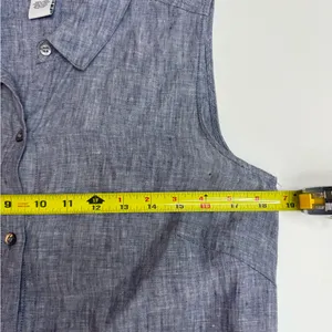 Magaschoni Blue 100% Linen dress Size S thumbnail 8