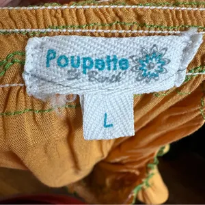Poupette St. Barth Yellow Embroidered Off Shoulder‎ Smocked Resort Mini Dress thumbnail 8