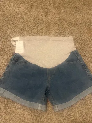 Syyh INSPIRE CHIC Women's Maternity Denim Over Belly High Waist Summer Casual with Pockets Jeans Pregnancy thumbnail 8