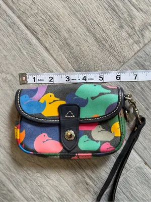 Dooney & Bourke Y2K Vintage Multi-Color Wonder Duck Wristlet Made In USA thumbnail 9