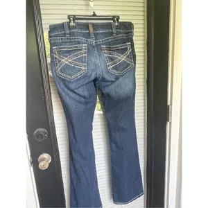 Ariat R.E.A.L Denim Mid Rise Boot Cut Jeans Size 31R thumbnail 11