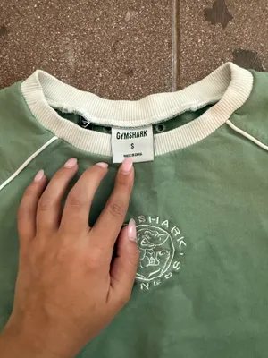 Gymshark green cropped crewneck thumbnail 2