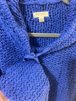 Pilcro Anthropologie Blue Knitted Sweater thumbnail 2