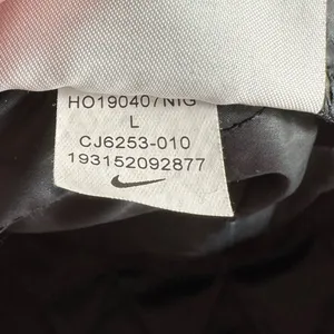 Nike Sportswear NSW Fleece Quilted Hoodie Womens L Black CJ6253-010 thumbnail 11