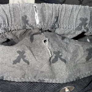 Vintage 2000s Y2K American Eagle Black Gray Canvas Boho Hobo Shoulder Bag Purse thumbnail 7