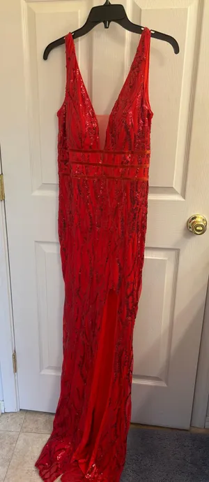 SheIn Red Homecoming Dress thumbnail 1