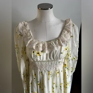 1970s By Jessica - Rare “daisy” print dress, Size 5 Made In USA. vinta thumbnail 3