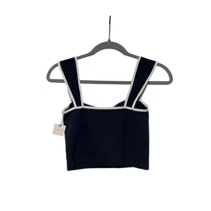 Anthropologie Navy Blue Crop Tank Top S/M thumbnail 8