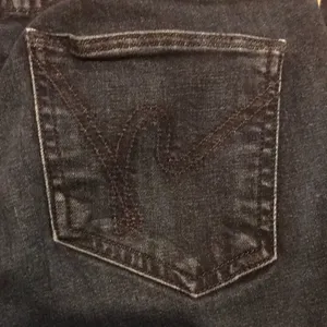 Citizens of Humanity Blue Sleek Classic Dark Wash thumbnail 4