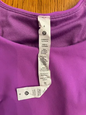 lululemon Purple Workout Tank thumbnail 2