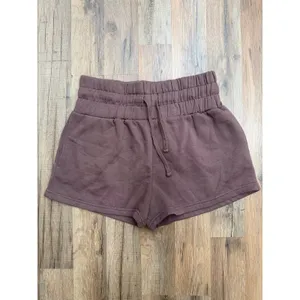 Relaxx Brown Fleece Lounge Shorts Women's XL Drawstring Cozy Cotton Blend‎ thumbnail 2