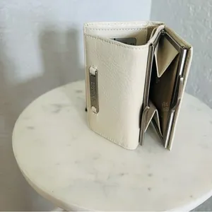 KENNETH COLE REACTION VINTAGE WALLET WITH‎ SOLAR POWERED CALCULATOR, Ivory, NWT thumbnail 14