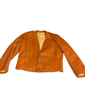 Custom Tailor Han'S Vintage 1970'S Brown Leather Front Button Jacket (M) thumbnail 11